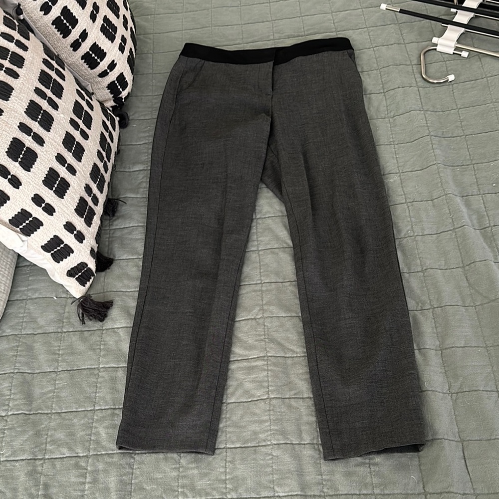 Express Gray Columnist Ankle Mid Rise Pants